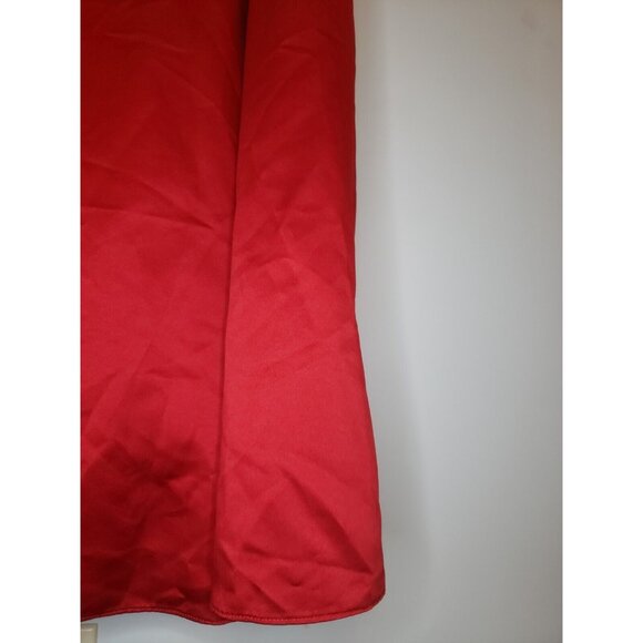 Night Way Women 6 Long Dress Red Black Velvet Sleeveless Prom Winter Formal - Picture 3 of 6